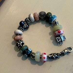 Trollbeads Limited Edition 2011 Kimono Kit beads full bracelet. Extremely rare!